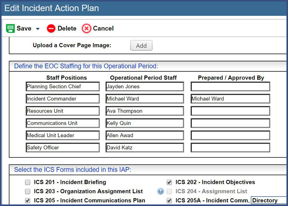 Incident Action Plans