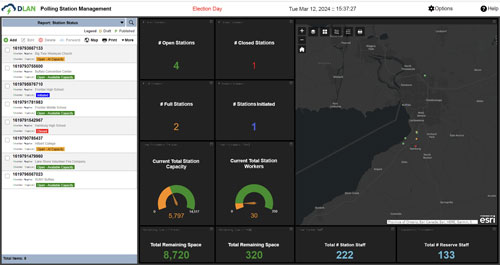 DLAN mobile responder for polling places