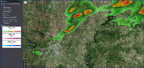 DLAN GIS with Aeris Weather Radar